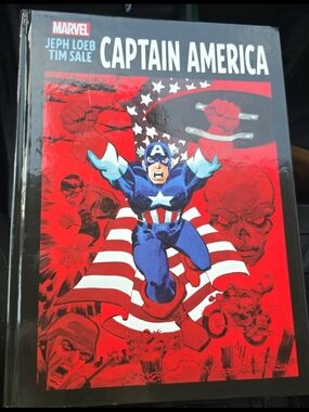 Marvel Captain America Back-Cover Art - Red, Blue, Black